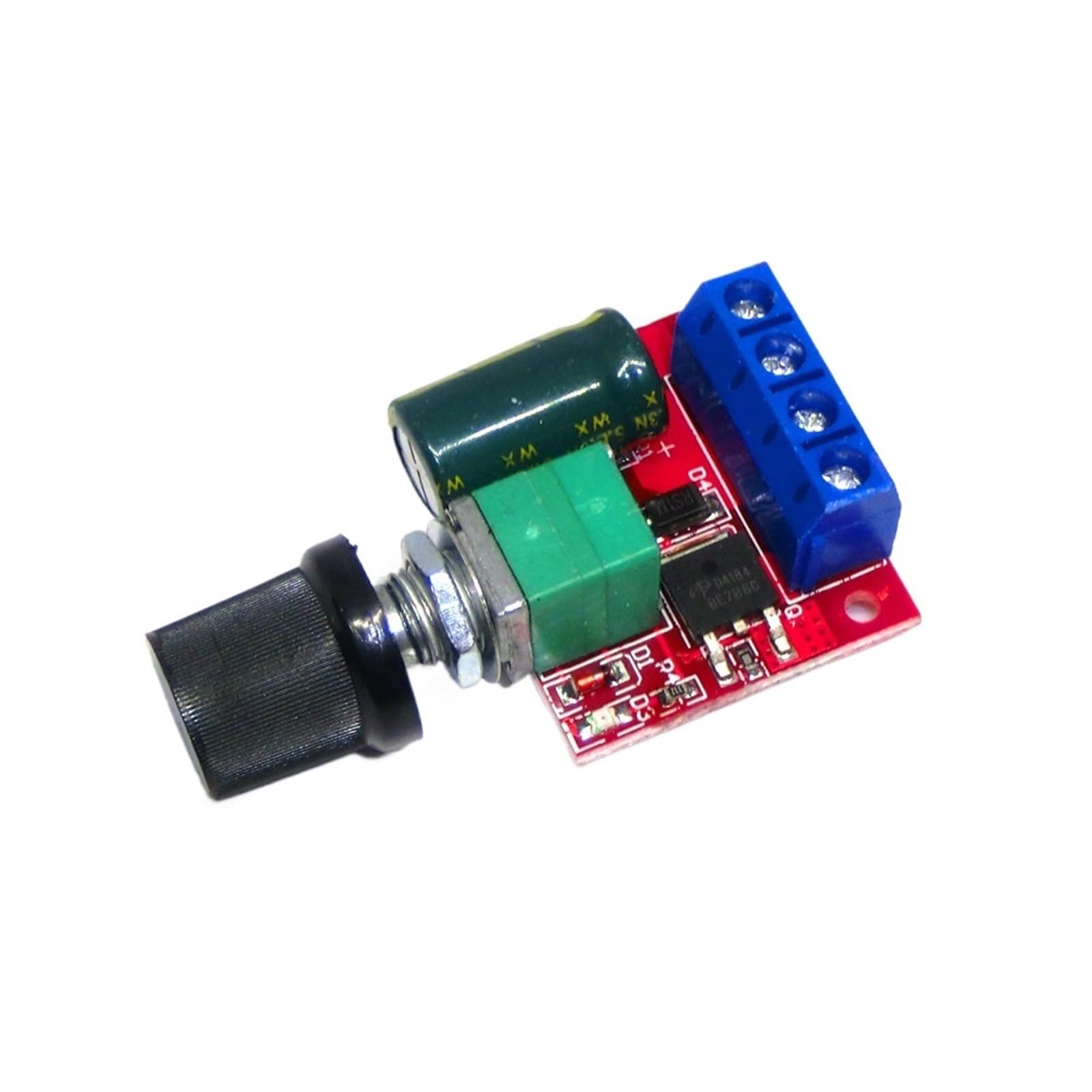 Módulo Controlador de Velocidad de Motor Mini 5A 90W PWM 12V CC, regulador de Velocidad Ajustable de 4,5 V a 35 V CC, Interruptor de 24 V