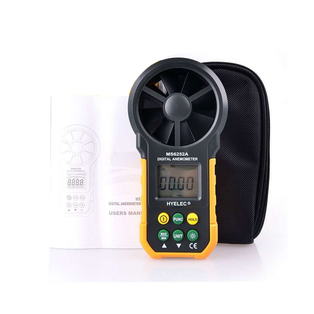 Aexit MS6252A Handheld Scanners & Testers Digital Anemometer Wind Speed Meter Moisture Meters Flow Tester