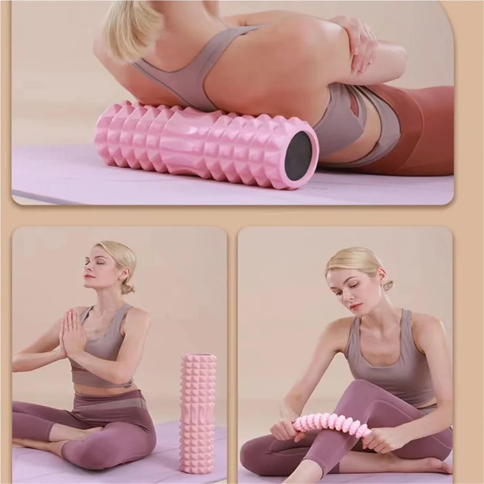 Yoga Foam Roller Blocco For Massaggio Muscolare Strumenti Pilates Colonna Per Yoga(Color3)