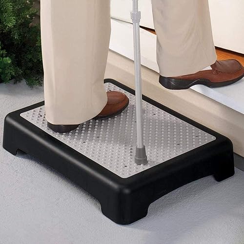 Miniatura 2 de Wefaner Taburetes de seguridad antideslizantes para interiores y exteriores, elevador de escalones portátil, plataforma de seguridad anticaídas para