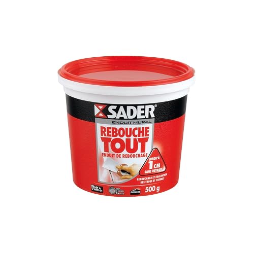Sader Enduit de Rebouchage Intérieur Rebouche Tout Blanc - Pot