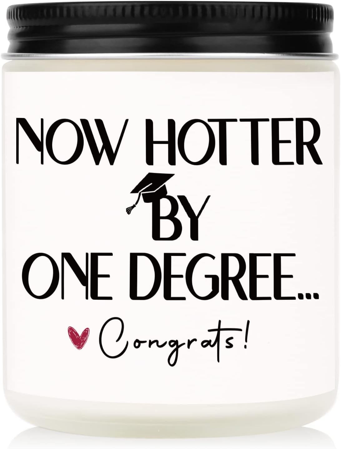 Graduation Gifts for Women, Her- Handmade Lavender Natural Soy Wax Candle (7oz)- 2026 College, Phd, Masters Degree Graduation Gifts for Him