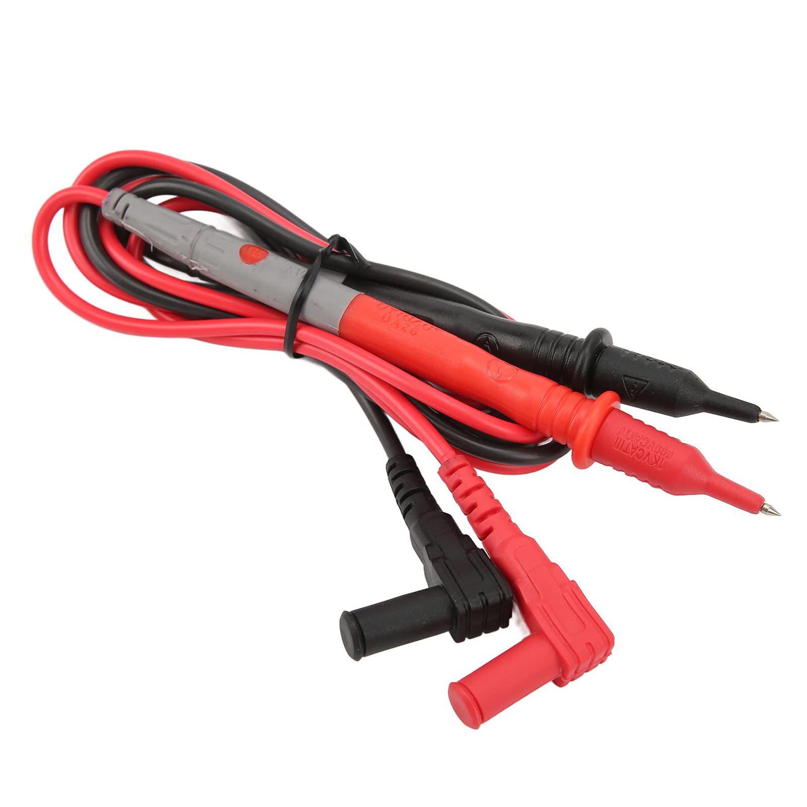 Juego de 10 cables de prueba para multímetro con tapas protectoras, cables de conector multímetro de sonda larga para exteriores (UA026(20A/1KV))