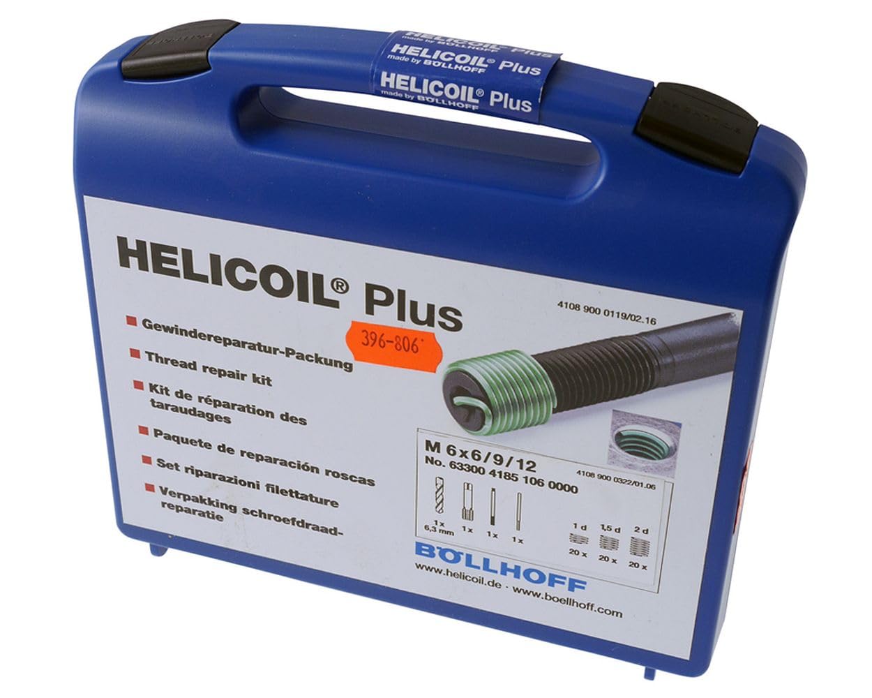 Helicoil 41851060000 Plus Gewindereparatursatz DIN 8140, M6, other