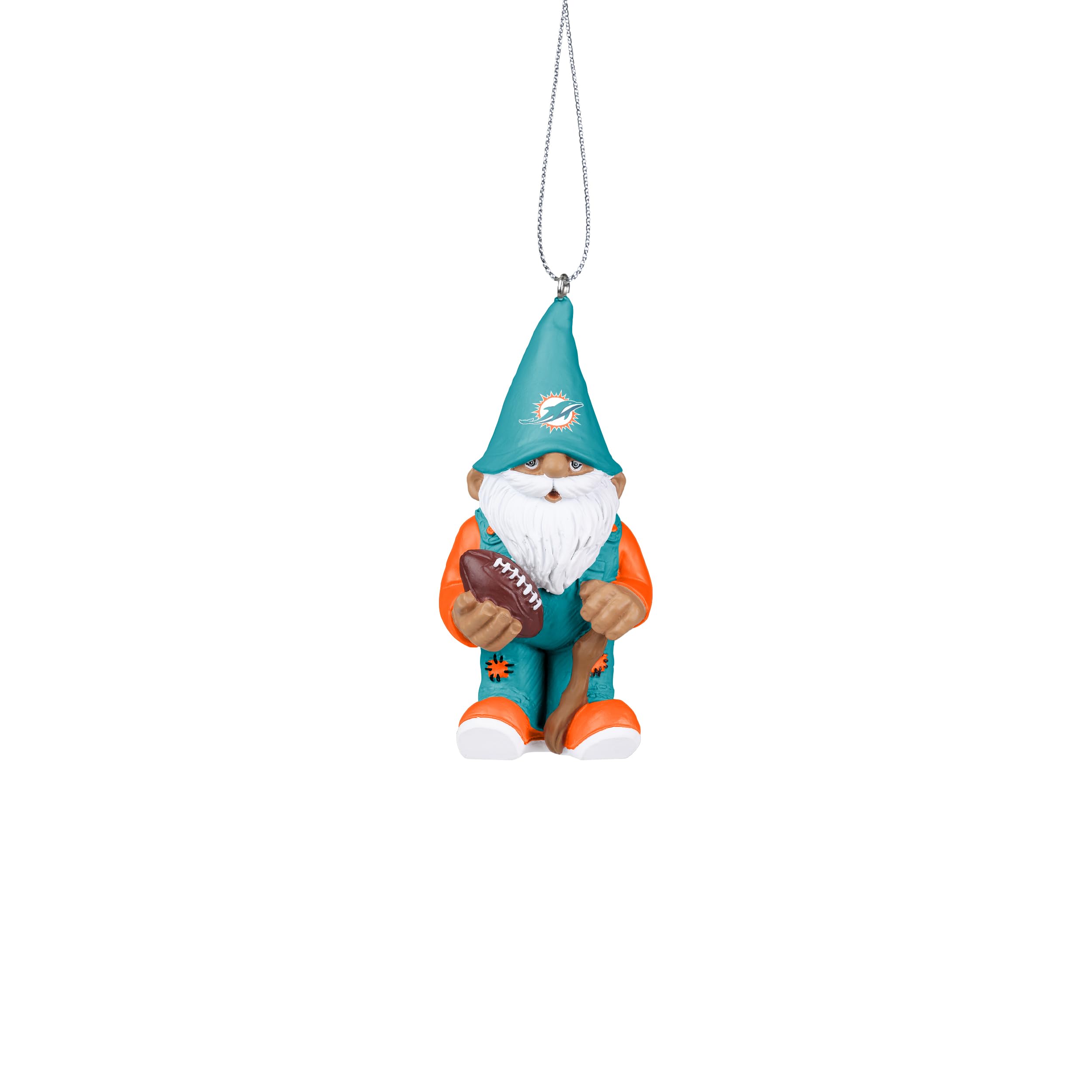 Gnomo de Miami Dolphins FOCO de 3.5" con acabado detallado de resina