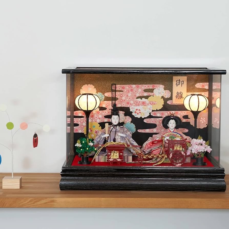 ひな人形 雛人形 新品 コンパクト 日本製 ケース飾り ひなまつり TKN03 Amazon | ひな人形 雛人形 コンパクト ケース飾り アクリル