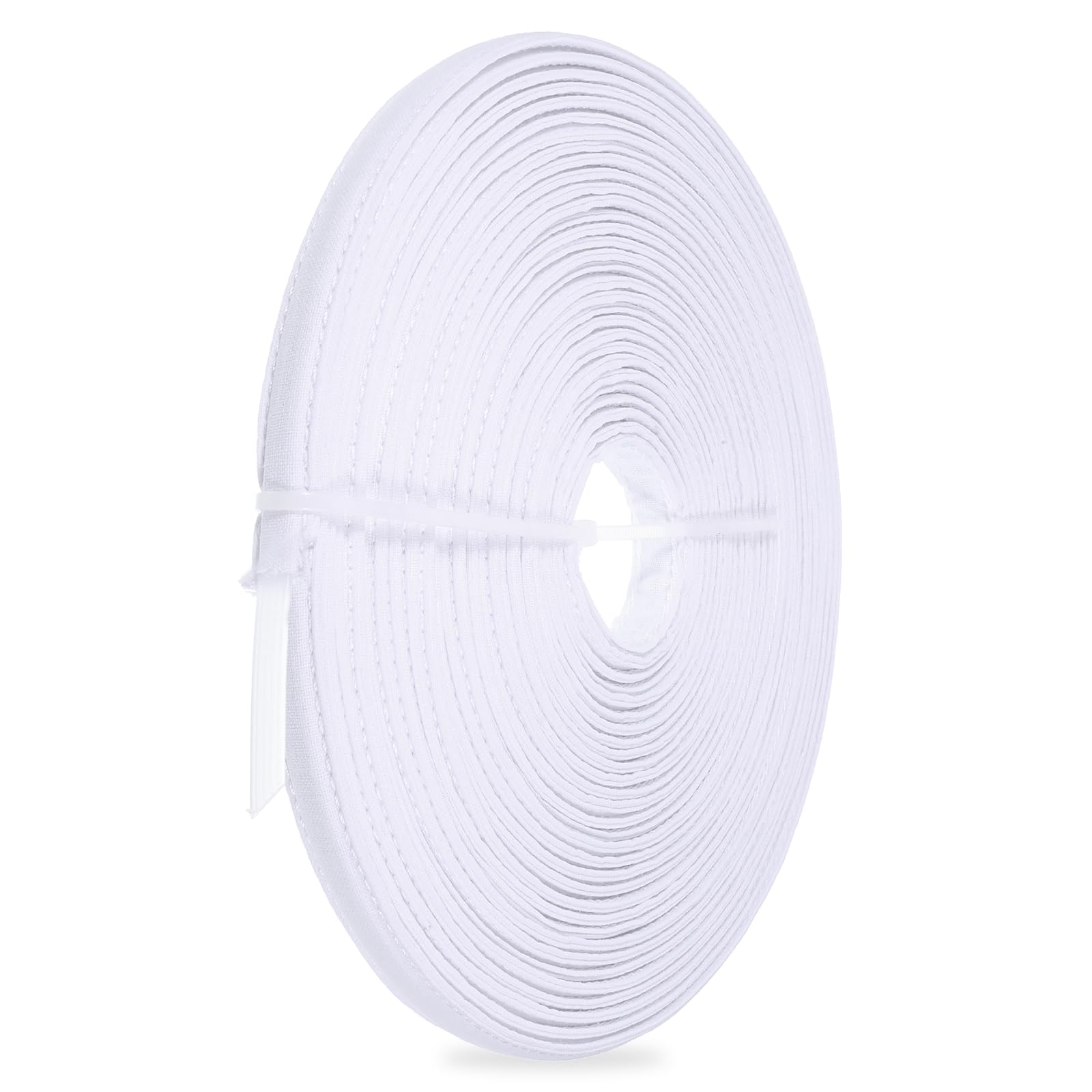 12 Yards Corset Boning 12mm White Polyester Boning Cotton Covered Bonings Roll Corset Bra Bonings Tool for Sewing Wedding Dress Lingerie Gown