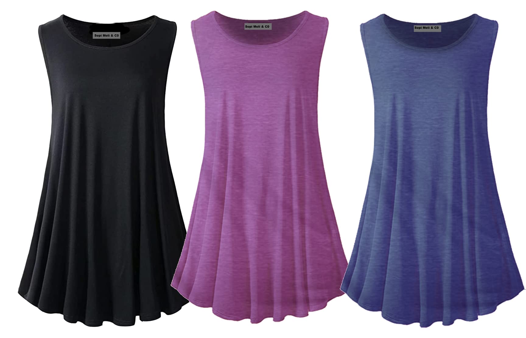 Women’s Plus Size Color Block Tunic Top – Soft Stretchy Lightweight Blouse for Everyday Wear – Flattering Fit