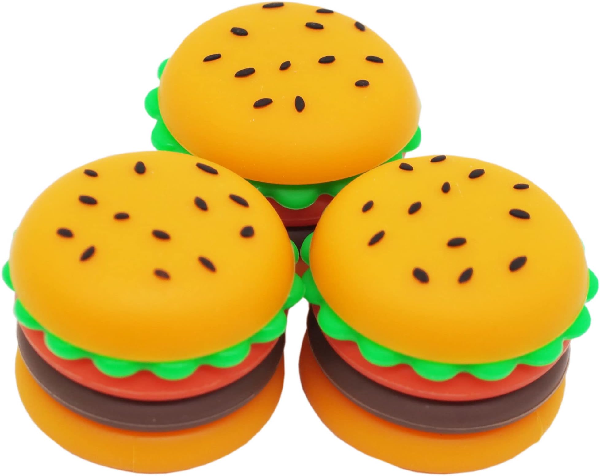 5ml Hamburger Silicone Wax Container Non-stick Jars (3)