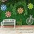 Gooyule Metal Flower Decor, 4 Pack Metal Flowers Wall Decor Colorful Flower Wall Art 6.5" Metal Floral Wall Decor Indoor Outdoor Hanging Wall Decor Metal Wall Decor Set for Home Office Garden Yard