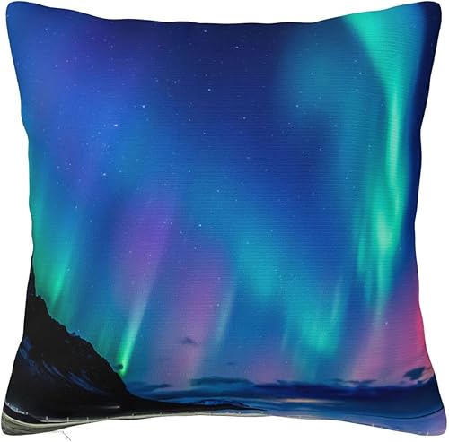 YIPOCH Aurora- Throw Pillow Covers 24"x24" Throw Pillow Cushion Cases Decoration for Couch Sofa Pillow Covers fundas para cojines de sala Cute Throw