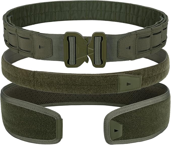 Tactical Battle Men's EDC Duty Belt with Inner & Anti-slip Belt