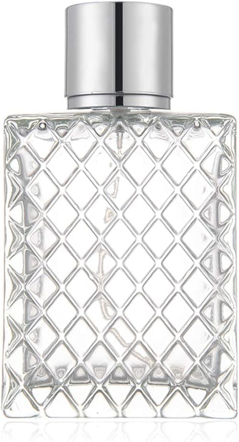 Hunky Dory 100ml Empty Clear Glass Delicated Perfume Decant Spray Bottles with Metally Pump and Royal Cap For DIY Perfume, Essential Oils, Rose Water, Travel Use-picture-48