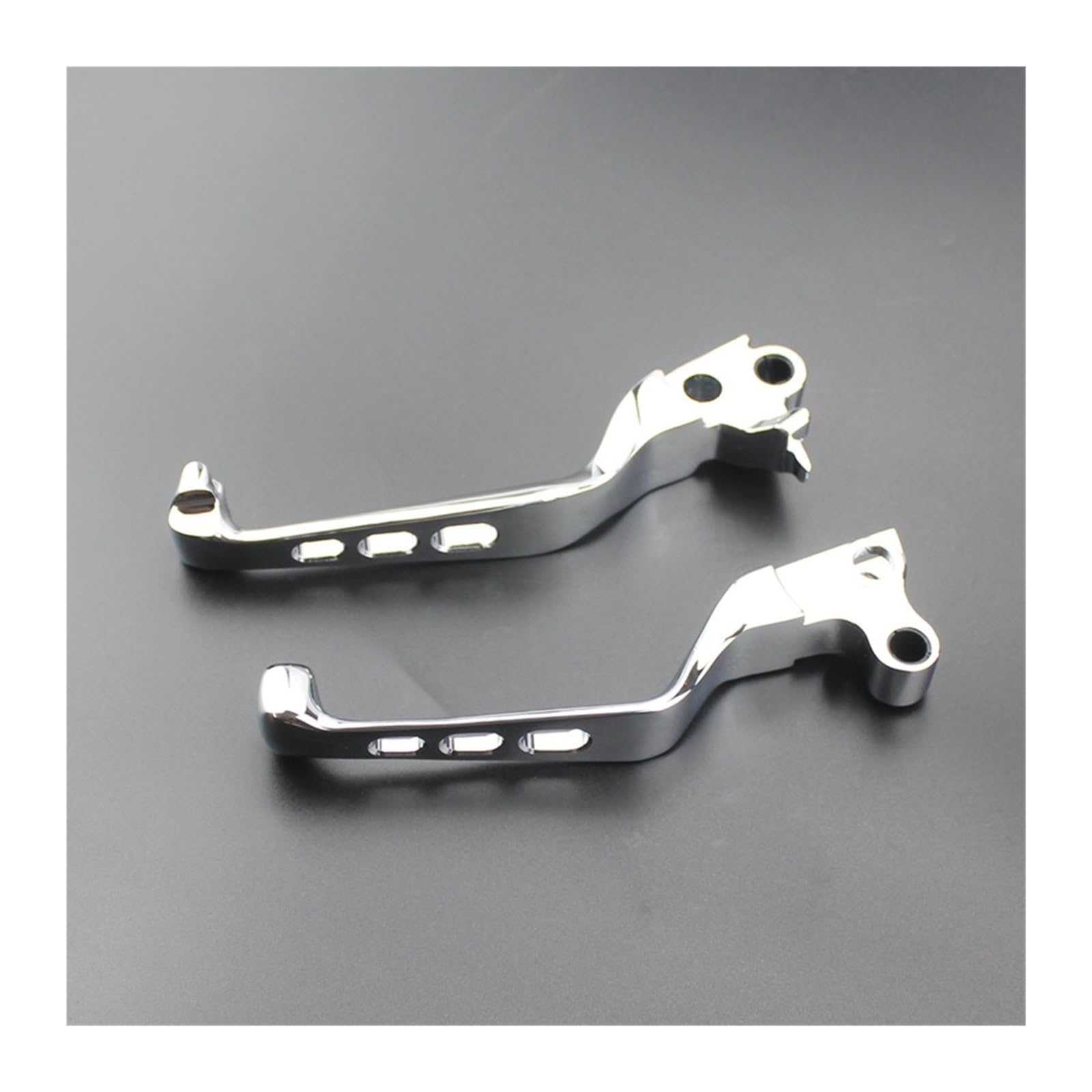 Levier d'embrayage Moto Accessoires pour Moto Leviers de Frein et d'embrayage tête Mort Noire pour Harley Dyna, pour Sportster Softail(Argent)