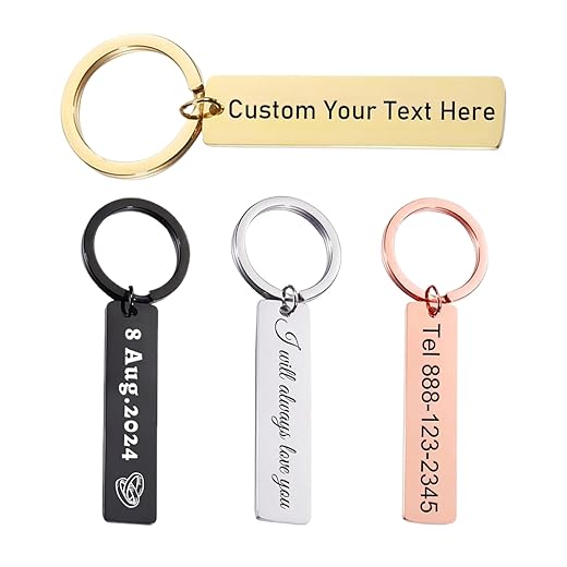 Custom Double-Sided Engraved Stainless Keychain