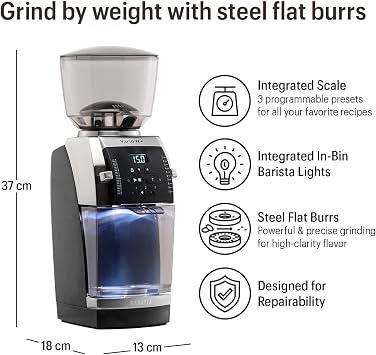Baratza Vario W+ Flat Steel Burr Grinder (Black)