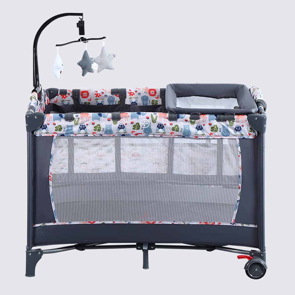 Amazon | Brotish 折りたたみ式 赤ちゃん ベビーベッド プレイヤード  