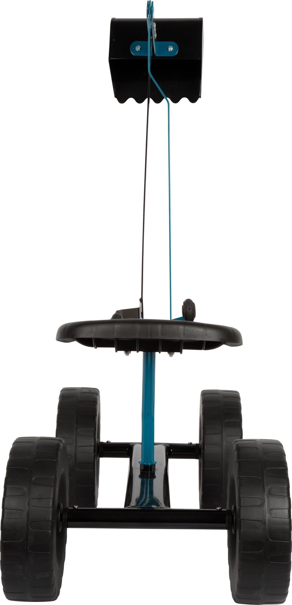 Small Foot Excavadora con Ruedas Azul, Arena, rotación de 360°, Asiento de plástico, 50 kg de Cap, de 3 años, 12798