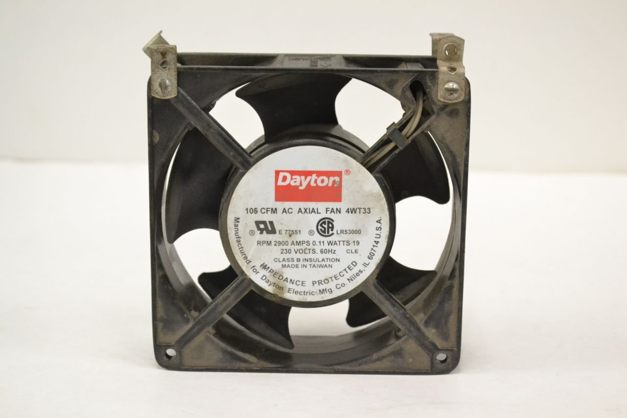 NEW DAYTON 4WT33 AC AXIAL 230V-AC 105CFM COOLING FAN B292515