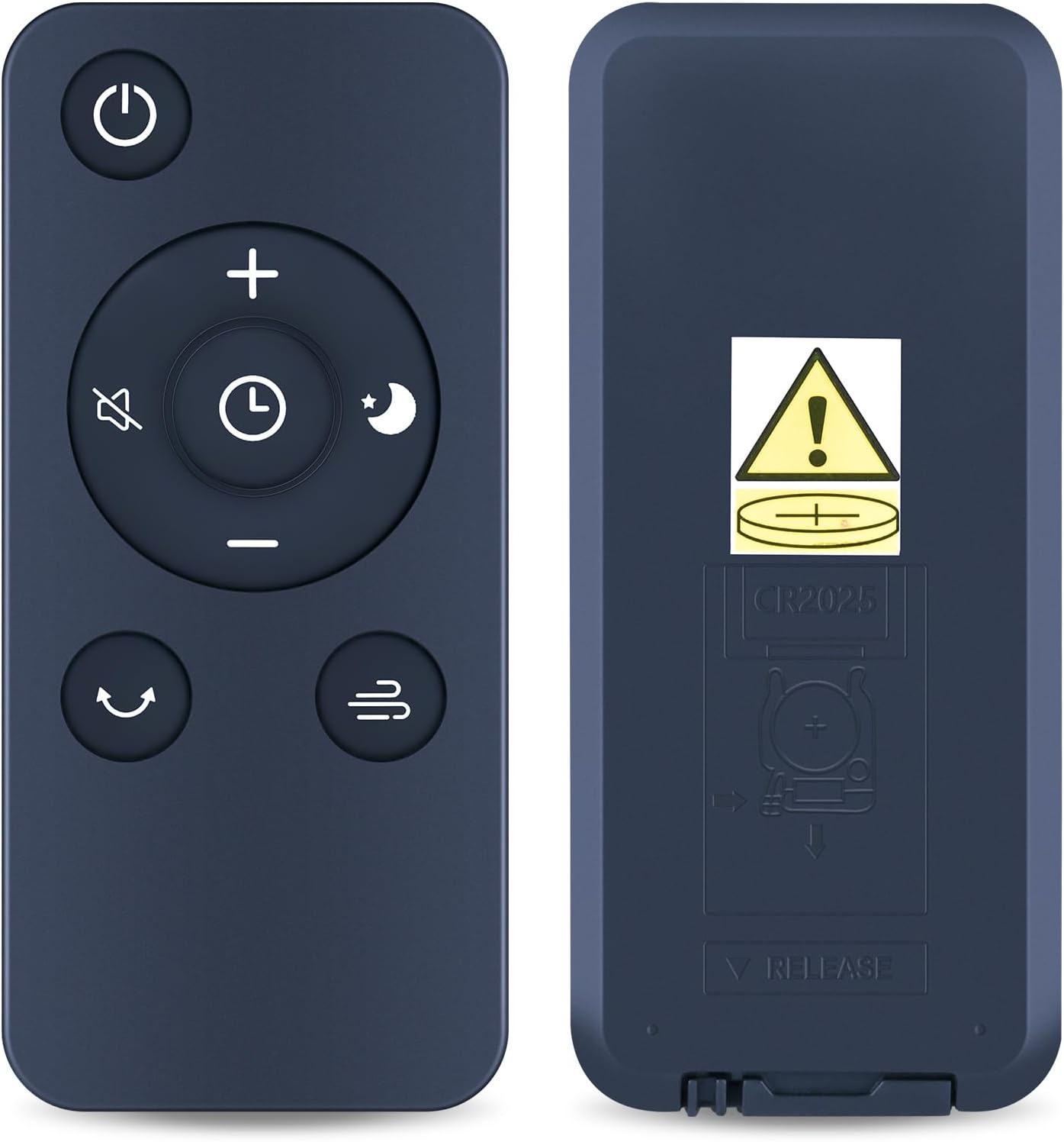 Replacement Remote Control Comaptible with DR.PREPARE DCCF10 Tower Fan, 8 Speeds, Timer, 80° Oscillating, Black