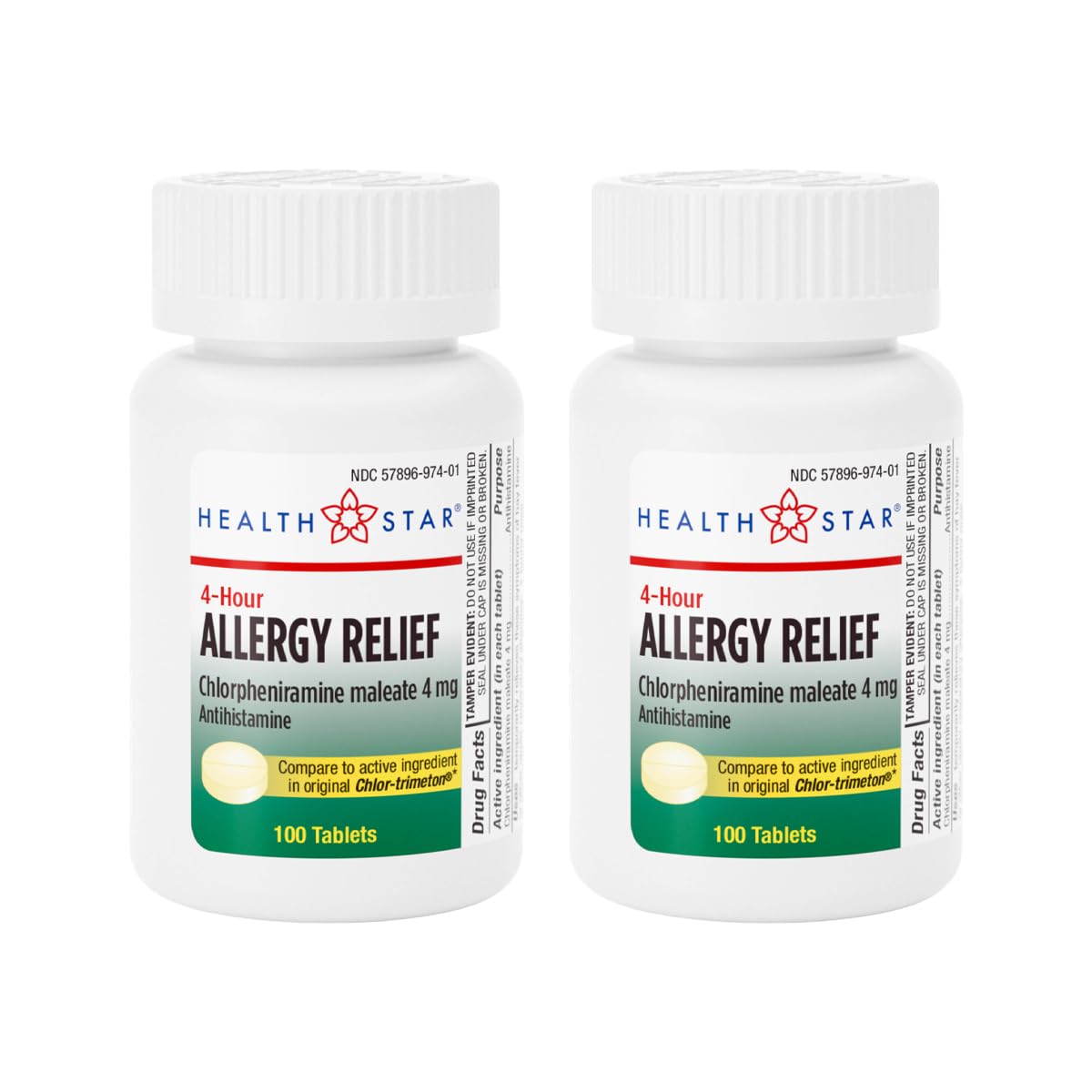 GeriCare Allergy Relief Chlorpheniramine Maleate 4 mg, Antihistamine Tablets, 100 Count (Pack of 1) — Amazon image 9