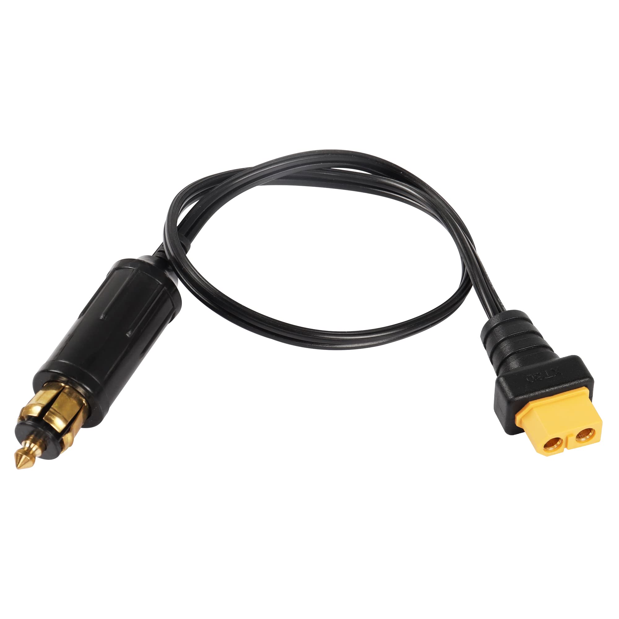 CERRXIAN Cavo Accendisigari DIN 12V Per Moto/Auto - Spina A O-Ring, 2 Metri, Filo 14 AWG