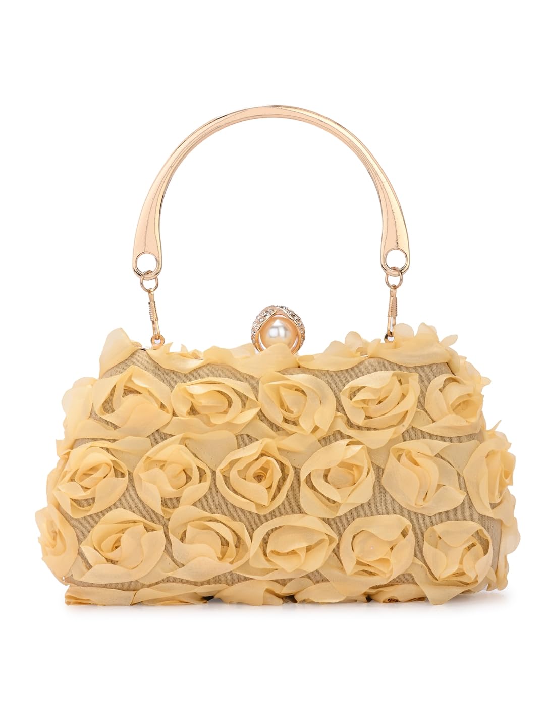 TOOBA Gold Handcrafted Beautiful Bling Box Clutch Bag for Women (B0CJXWL4K7) Amazon Price History, Amazon Price Tracker