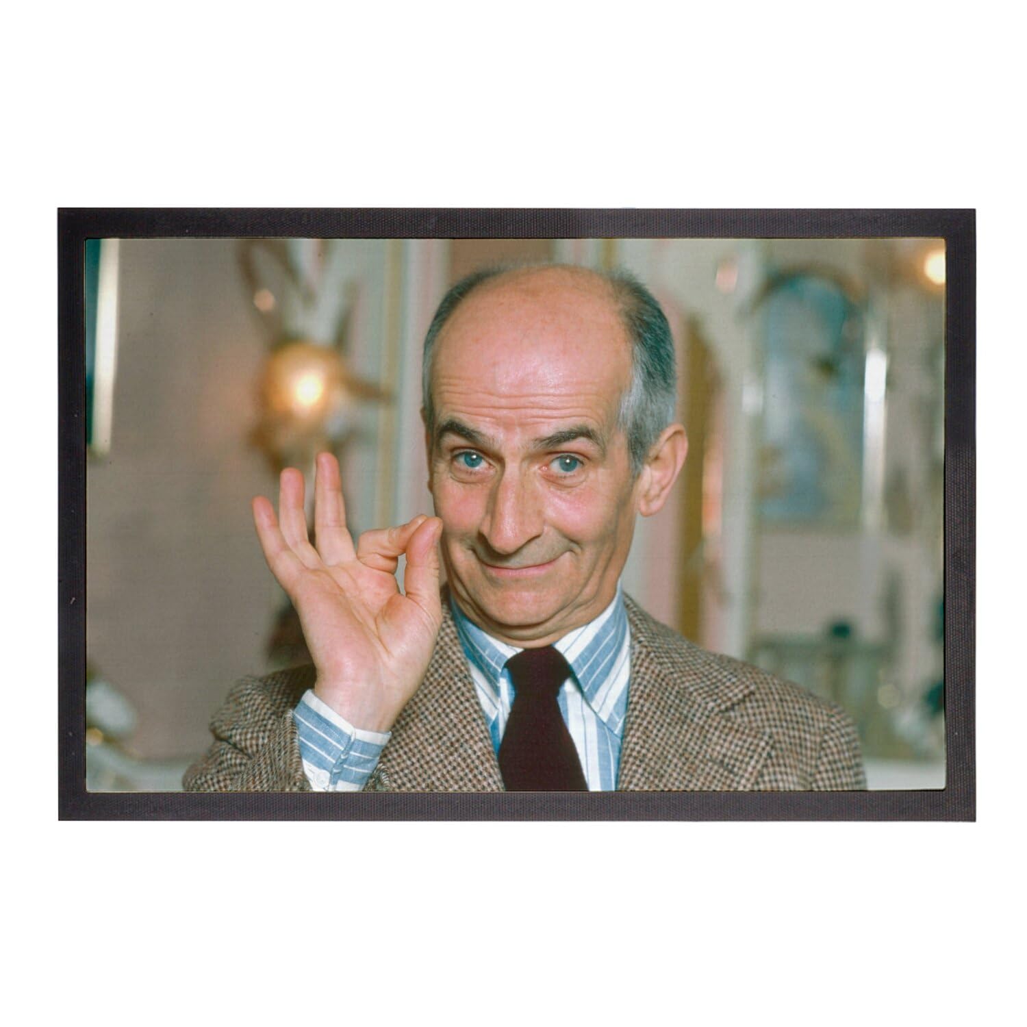 Tapis Louis de Funès 60x40 cm paillasson acteur comédie pour entrée humour