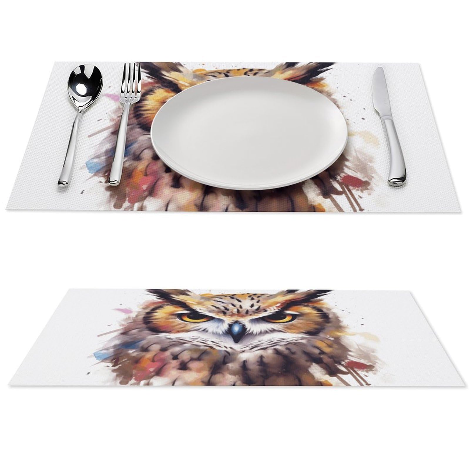 Set de table pour salle à manger et fête lot de 4 pièces en PVC
