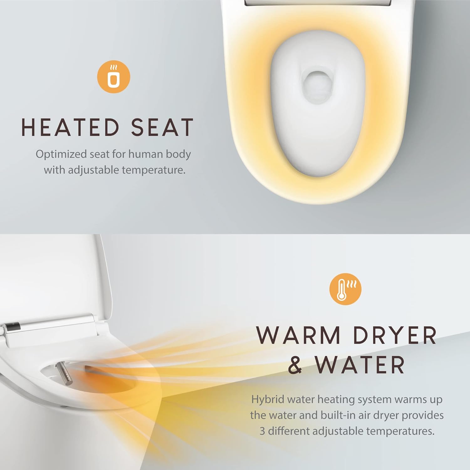 Blасk Frіdау Clеаrаnсе VOVO STYLEMENT VB-4100SR Electronic Bidet, Round, Made in Korea, LED Nightlight, Deodorization,Eco Power Save,Self Cleaning Full Stainless Nozzle,Heated Seat,Warm Dry and Water - White