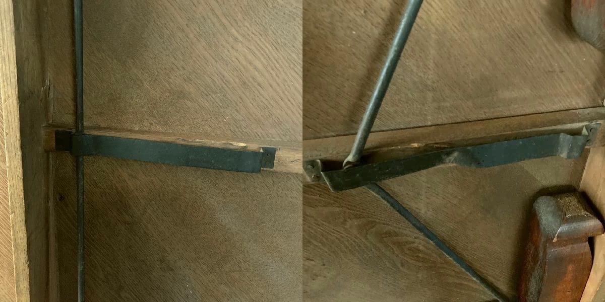 アンティーク 折り畳み ローテーブル ちゃぶ台 大型 レトロ 無垢材 VINTAGE ヴィンテージ*古木 無垢材の折り畳み ちゃぶ台 120cm*特大 丸