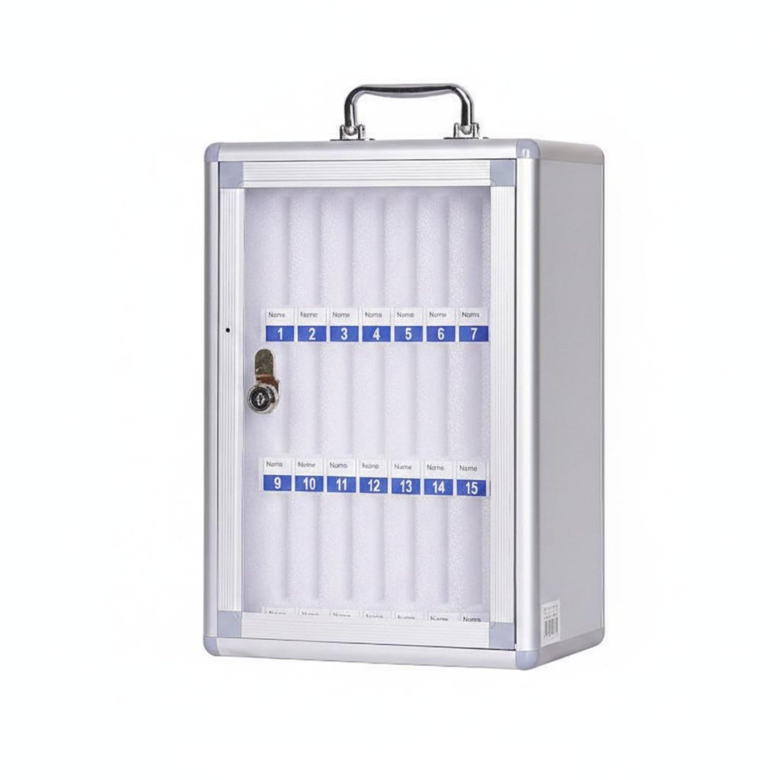 Lockable Phone Storage Box Portable Handle Lockable Phone Cabinet Clear Compartments Office Accessory for Students, Meeting Room, Dormitory, Classroom, Standard 24-Key -|Travel-image-35