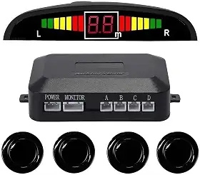 Sensor De Ré Para Carro Kit 4 Sensores 22mm Estacionamento Sensor De Ré Para Carro