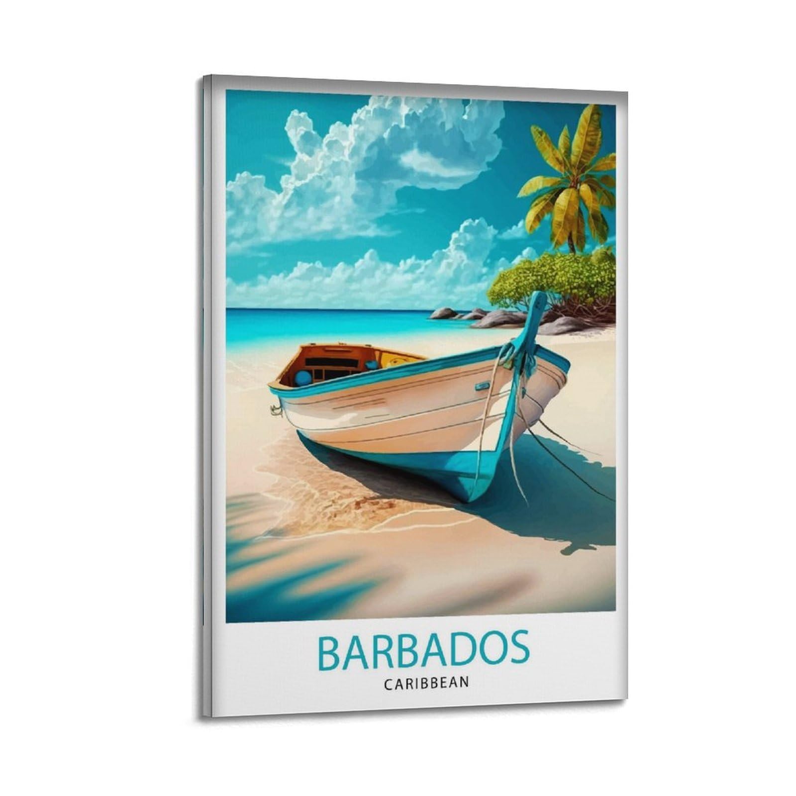xiaoxiaoshen Barbados Travel Caribbean_7 Canvas Poster Wall Art Prints Room Aesthetic Murals Bedroom And Living Decorations 20x30inch(50x75cm)