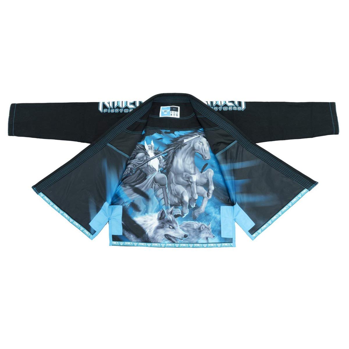 Raven Fightwear BJJ Gi Odin Men's Brasileños Jiu Jitsu Kimono Hombre MMA Uniform Algodón Judo Grappling Artes Marciales Karate