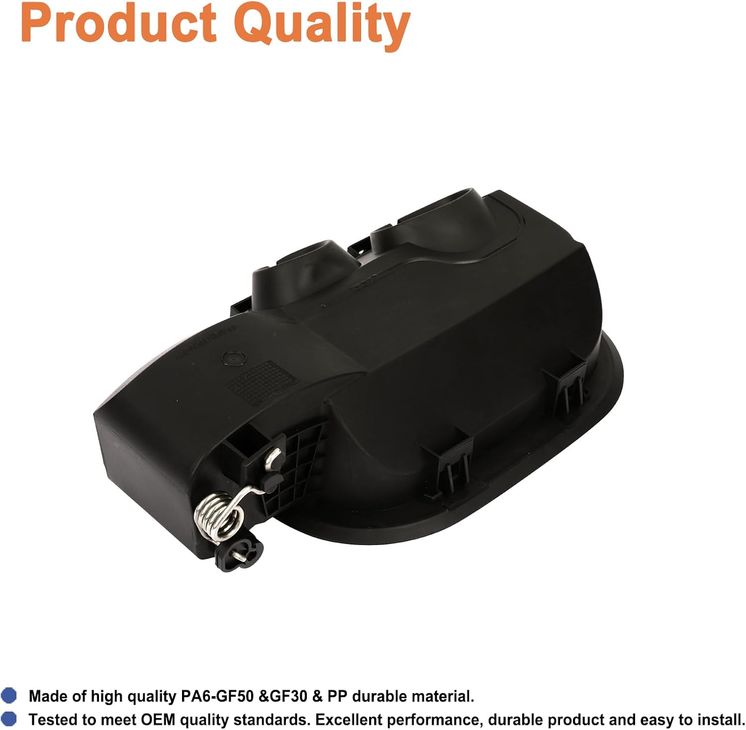 Fuel Tank Filler Pipe Housing with Cap Door(2 PCS).Compatible with 2019-2024 Chevy Silverado 1500 Gas 6'6" Bed.Gas Cap Tank Door Cove Pocket Assembly.Replaces Part # 84745974,84745944