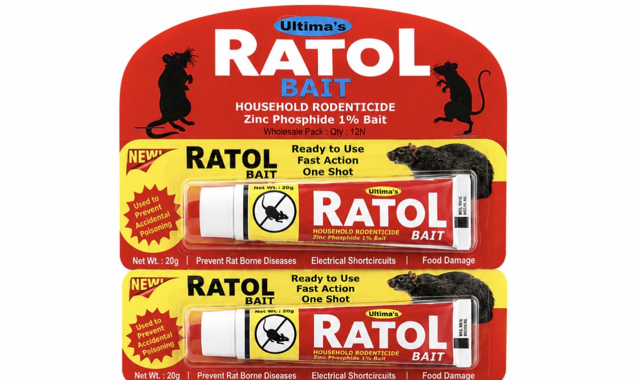 Ultimas Ratol Bait – Fast-Acting Rodent Killer Paste,Combo-2 Ready-to-Use Pest Control for Home, Warehouse, and Commercial Use (20g)-image-17