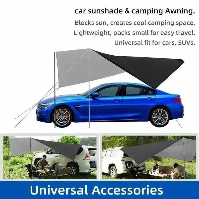 Accessori interni auto Tenda Posteriore Per Auto Laterale Per Campeggio All'aperto SUV Turistica | Accessori universali per protezione parasole