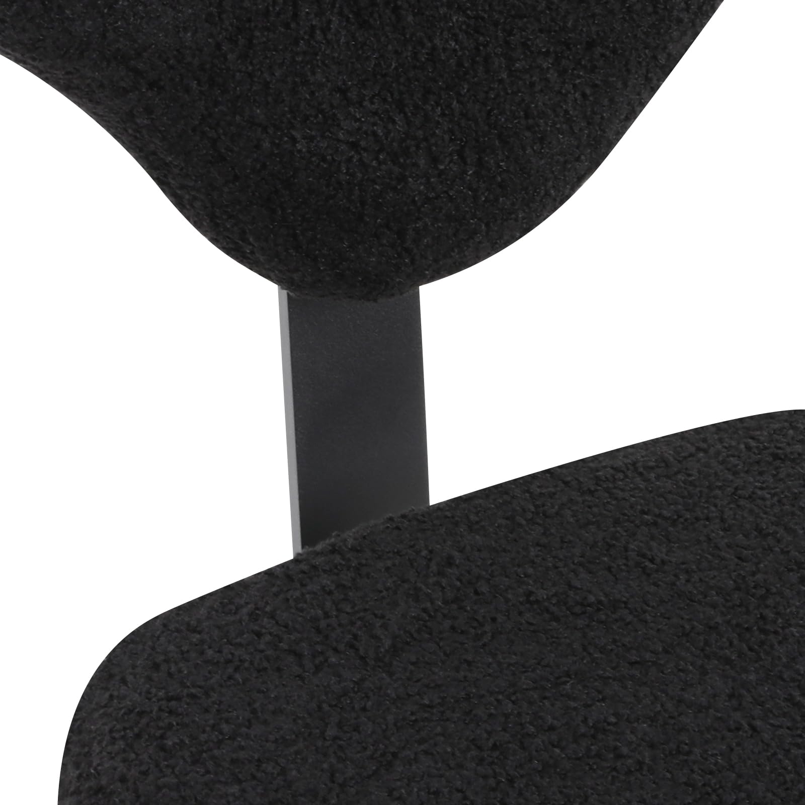 Silla de meditación multifuncional con ruedas y 7 ruedas, ergonómica de lana de cordero, con patas cruzadas para diferentes posiciones de asiento y yoga, soporta 150 kg, altura ajustable (negro)