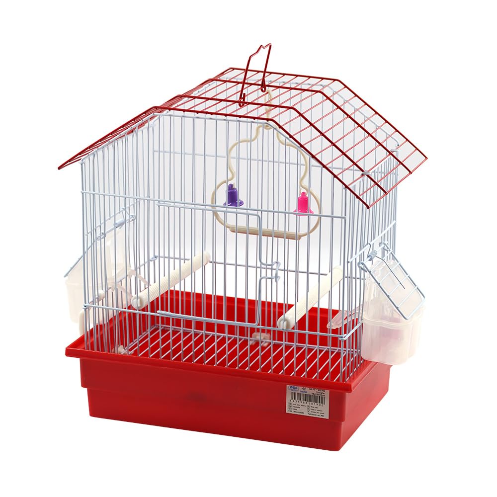 Jaula para pajaros Jaula agapornis con comederos,Palos Jaulas pájaros casa 28 * 20 * 30CM Color Aleatorio(SOY0190) — view 7