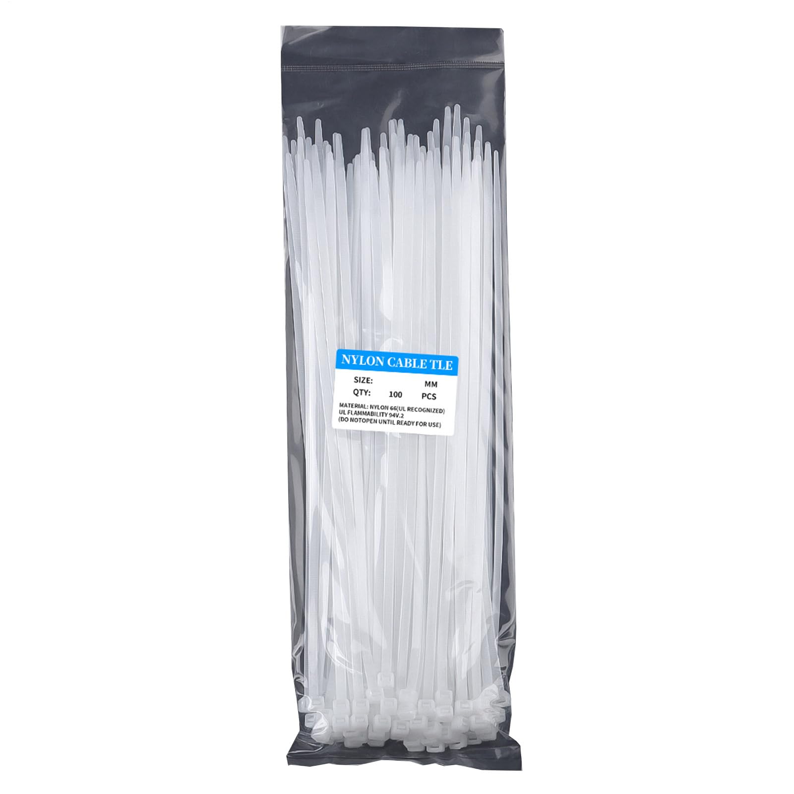 Xasbseulk A Cable Ties Black 100 Pack, 2.5Mm X 100Mm Zip Ties Long 18 Lbs Tensile Strength With Uv Resistant, Nylon Locking Small Cable Wrap For Tidy Wires Home Workshop Nd Garden