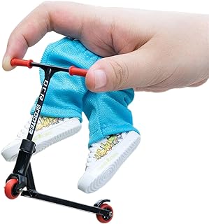 Finger Scooter Toy, Mini Finger Scooter Interactive Finger Toys Set Includes Finger Scooter Finger Pants Shoes, Finger Scooters Finger Toys for Movement Party Favors Fingerboards Accessories