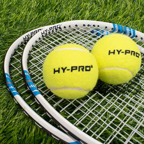 Hy-Pro Tennis Set - 25 Inch, 2 Person, Tennis Racket, Tennis Balls, Aluminium, Lightweight Racket With Carry Case & Balls Included, Great Balance & Grip, Great Gift Idea - 5