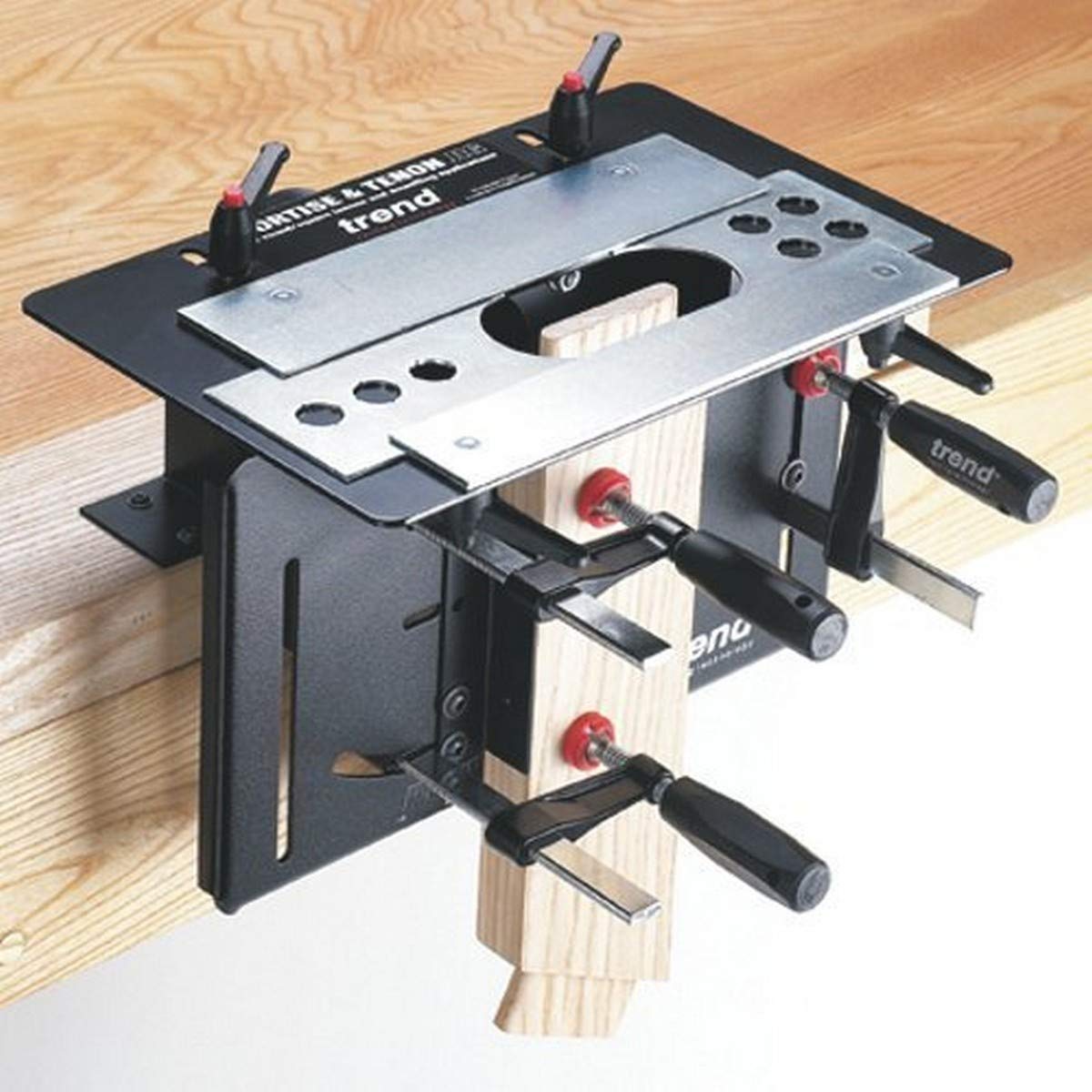 TrendMortise and Tenon Jig for Perfect-Fitting Joints, Ideal for Furniture Construction, Fully Adjustable for Compound Angle Joints, MT/JIG