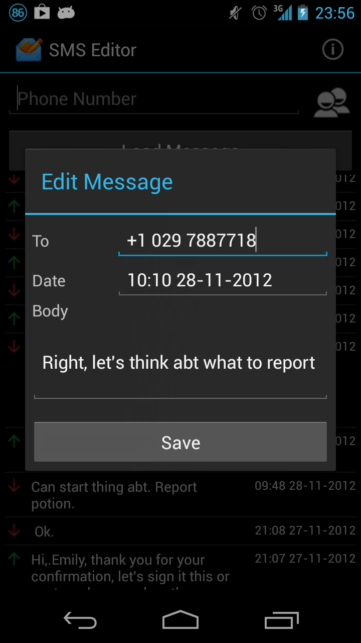 SMS Editor - App on the Amazon Appstore