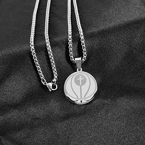 Vimiew Athletes Necklace Crafted In Stainless Steel Pendant For Men Women Football Soccer Basketball Volleyball. Football Cross Necklace For Boys Bible Verse Sport Pendant For Men (Sl-Basketball) #TOP3