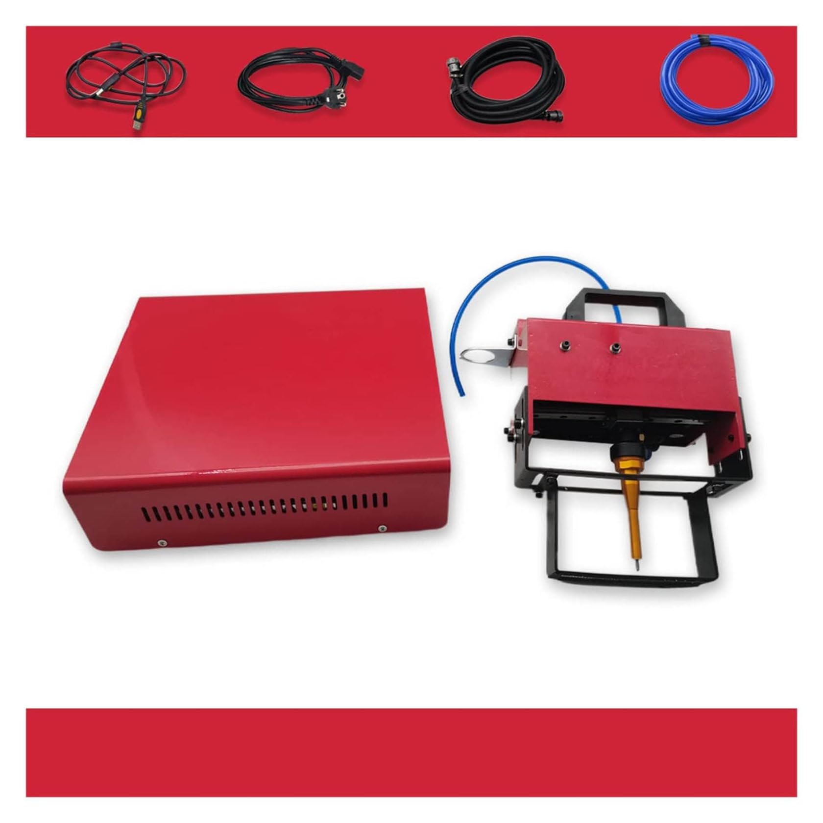 Máquina de Marcado neumática portátil de 100 x 20 mm, máquina de Marcado rotativa neumática, máquina de Marcado por micropuntos, máquina de Marcado de Metal para Impresora