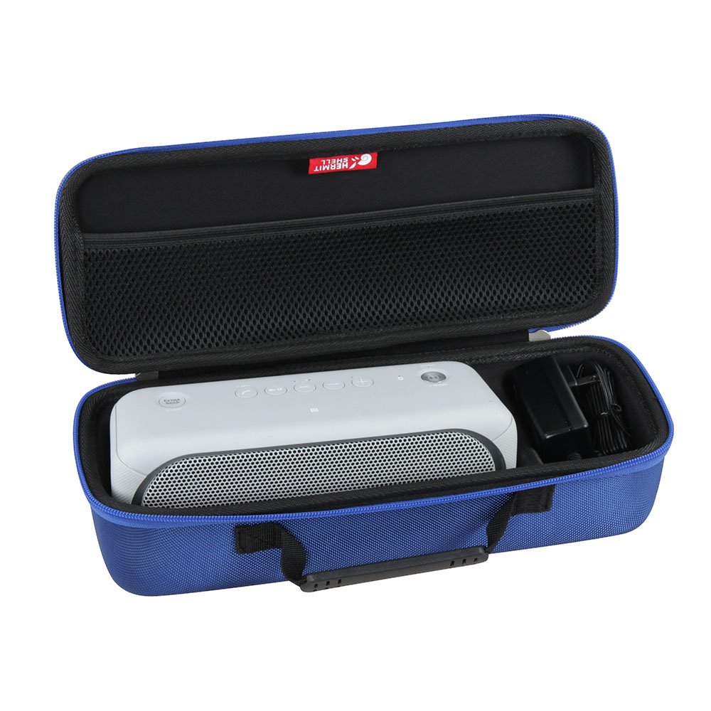 Hermitshell Hard EVA Travel Blue Case Fits Sony XB30 Portable Wireless Speaker Bluetooth (2017 Model) - Fits The Way Charger