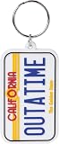 Pyramid International RK38572C Back to the future keychain ( license plate ) , Multi-Colour, 4.5 x 6 x 1.3 cm - 1