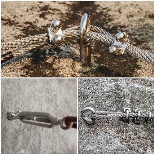 Image of uxcell Ring Lifting Expansion Eyebolt, 8pcs M6x80mm 304 Stainless Steel Expansion Screw with Eye Ring for Concrete Brick Wall